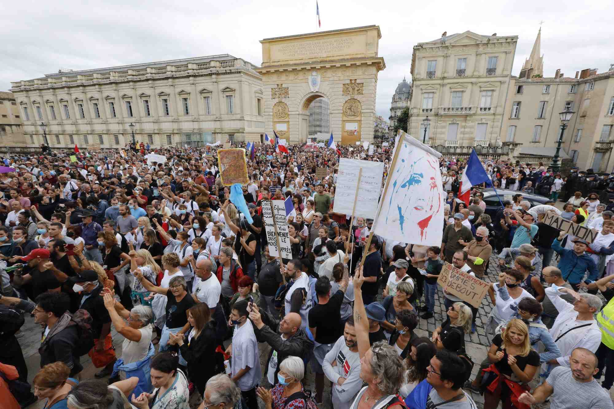 Manifestation, pass sanitaire, Montpellier