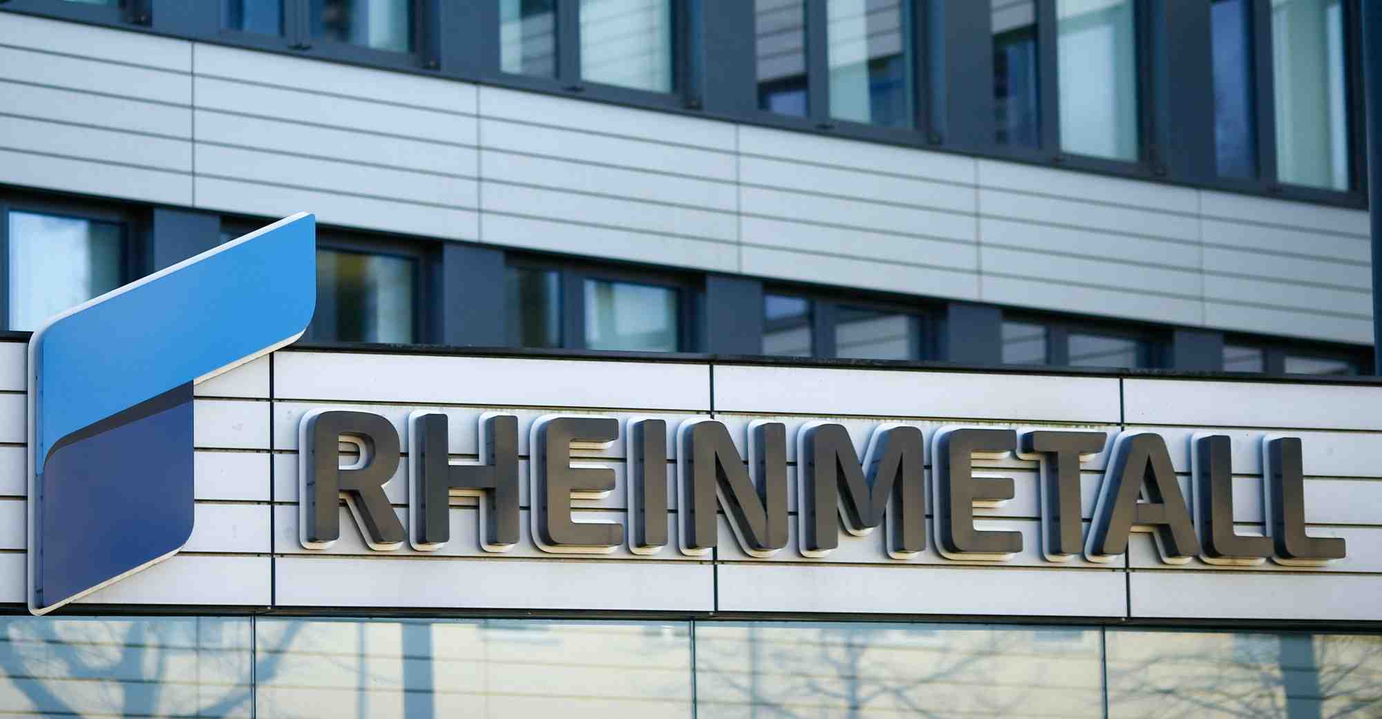 Le logo de la societe allemande rheinmetall ag a duesseldorf