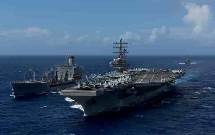 Manoeuvres navales americano-japonaises pres de la coree