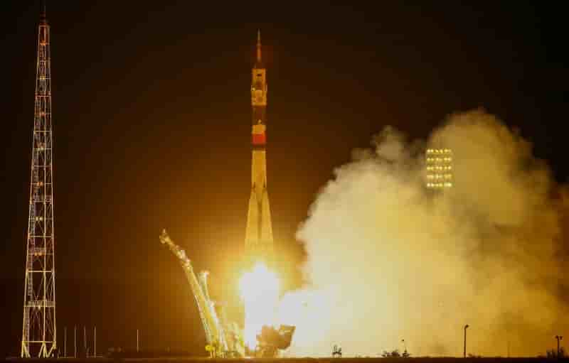 Trois astronautes sont partis de baikonour vers l'iss
