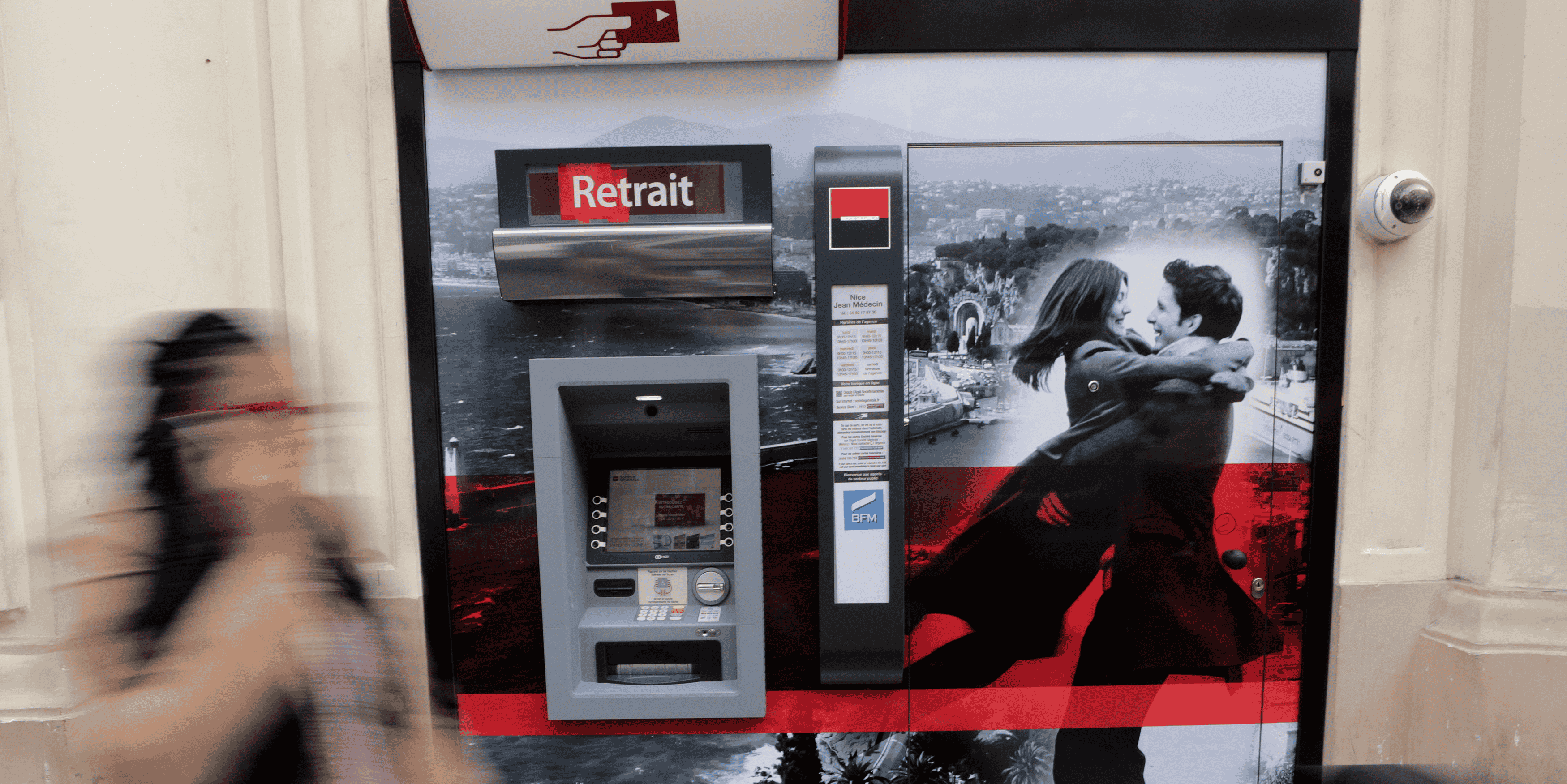 DAB, Société Générale, socgen, distributeur de billets, ATM, banque,