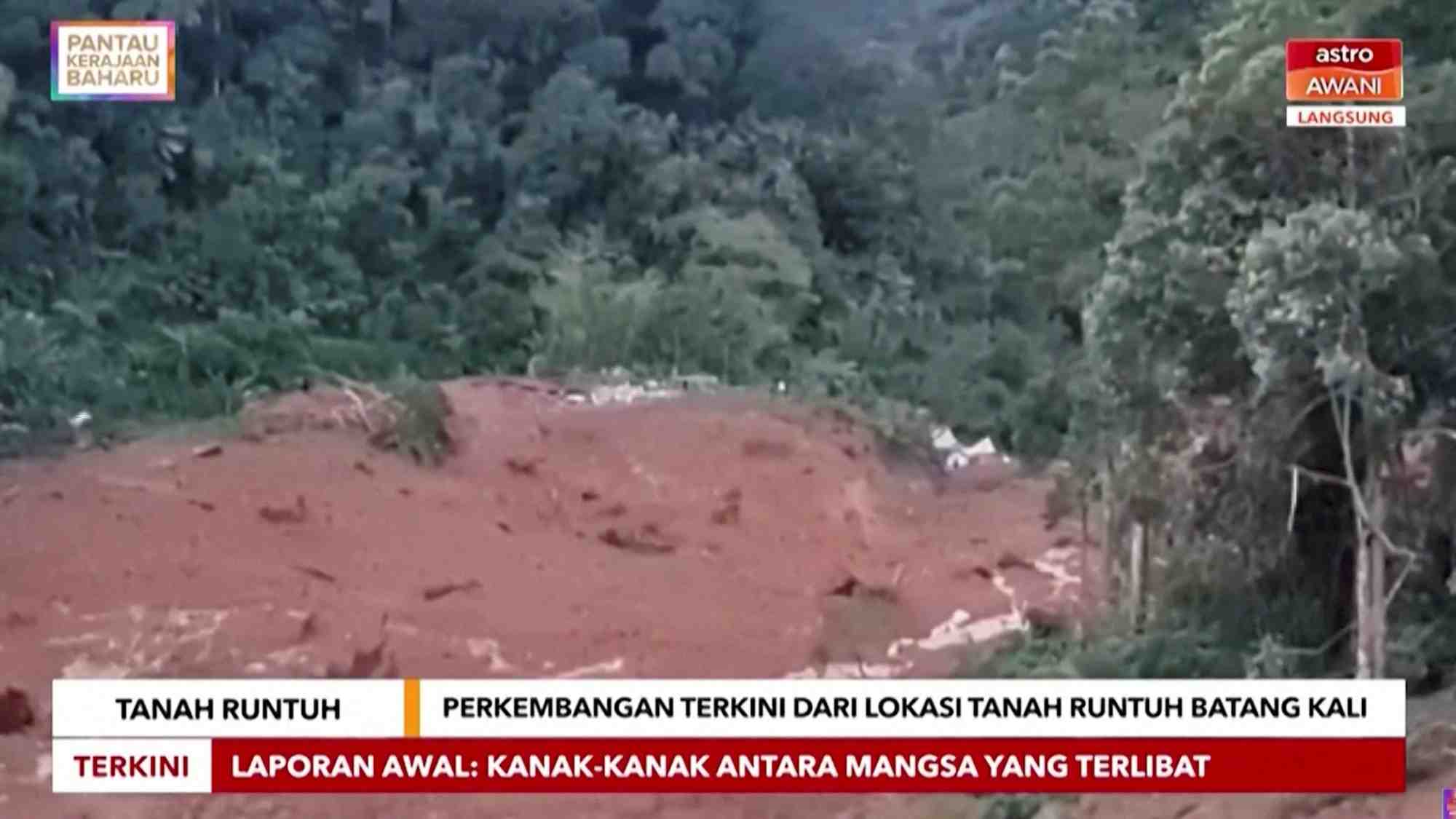 Glissement de terrain en malaisie