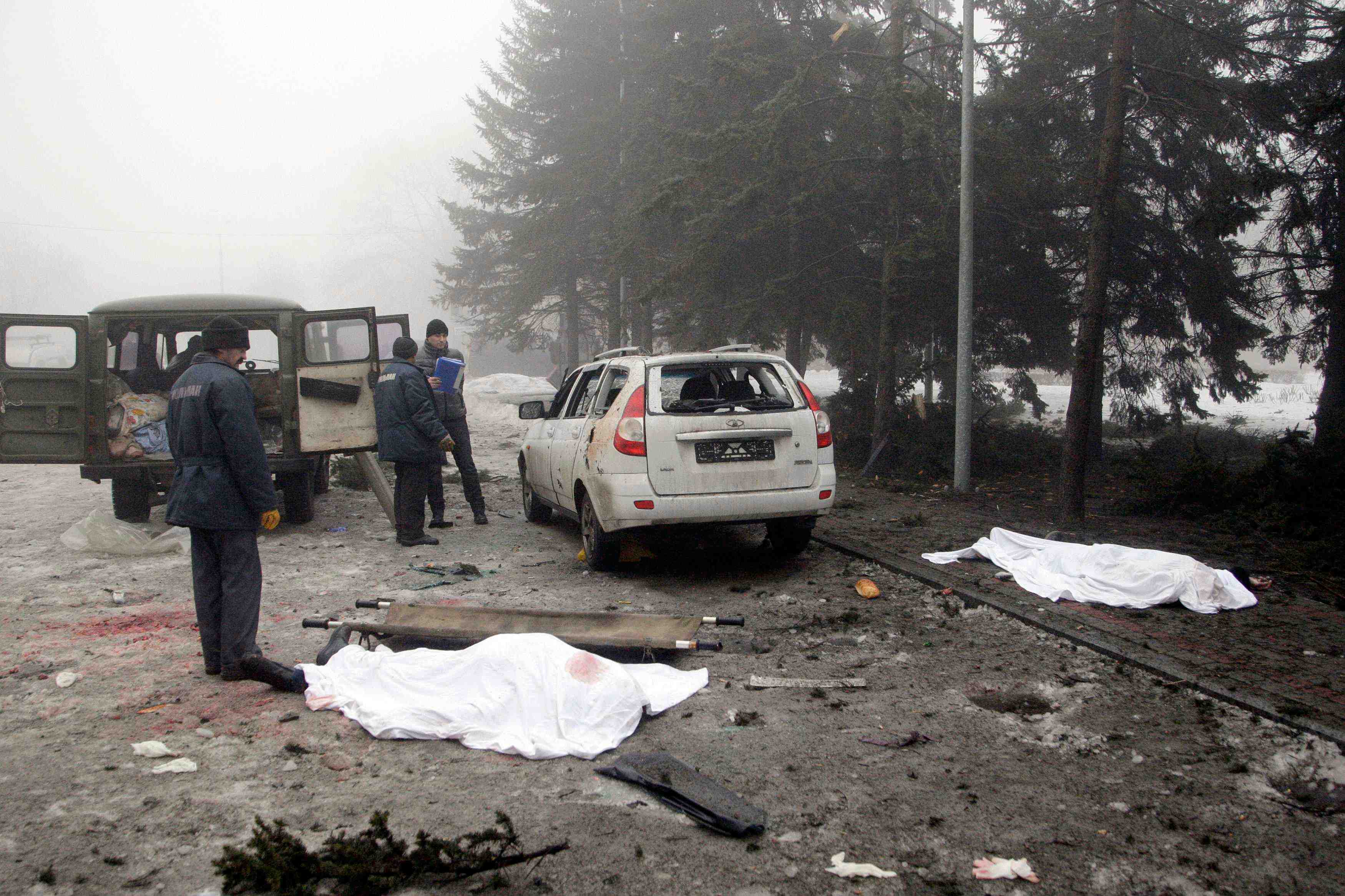 Bombardements meurtriers a donetsk