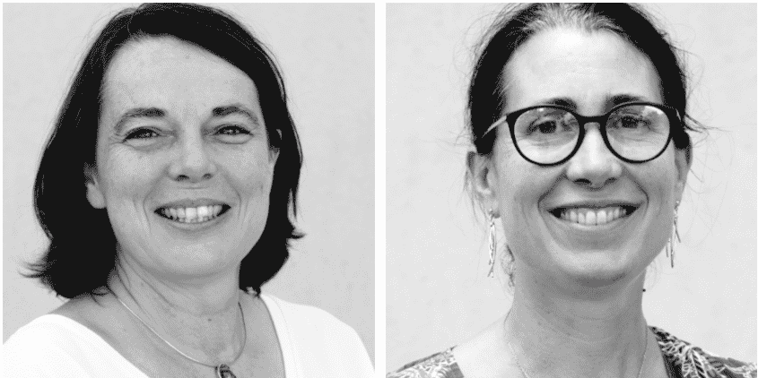 Les deux co-présidentes de la fédération nationale des CAE, Cécile Malaterre et Marie Lesage.
