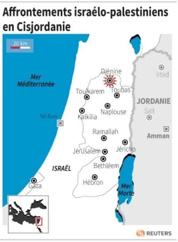 Affrontements israélo-palestiniens en Cisjordanie