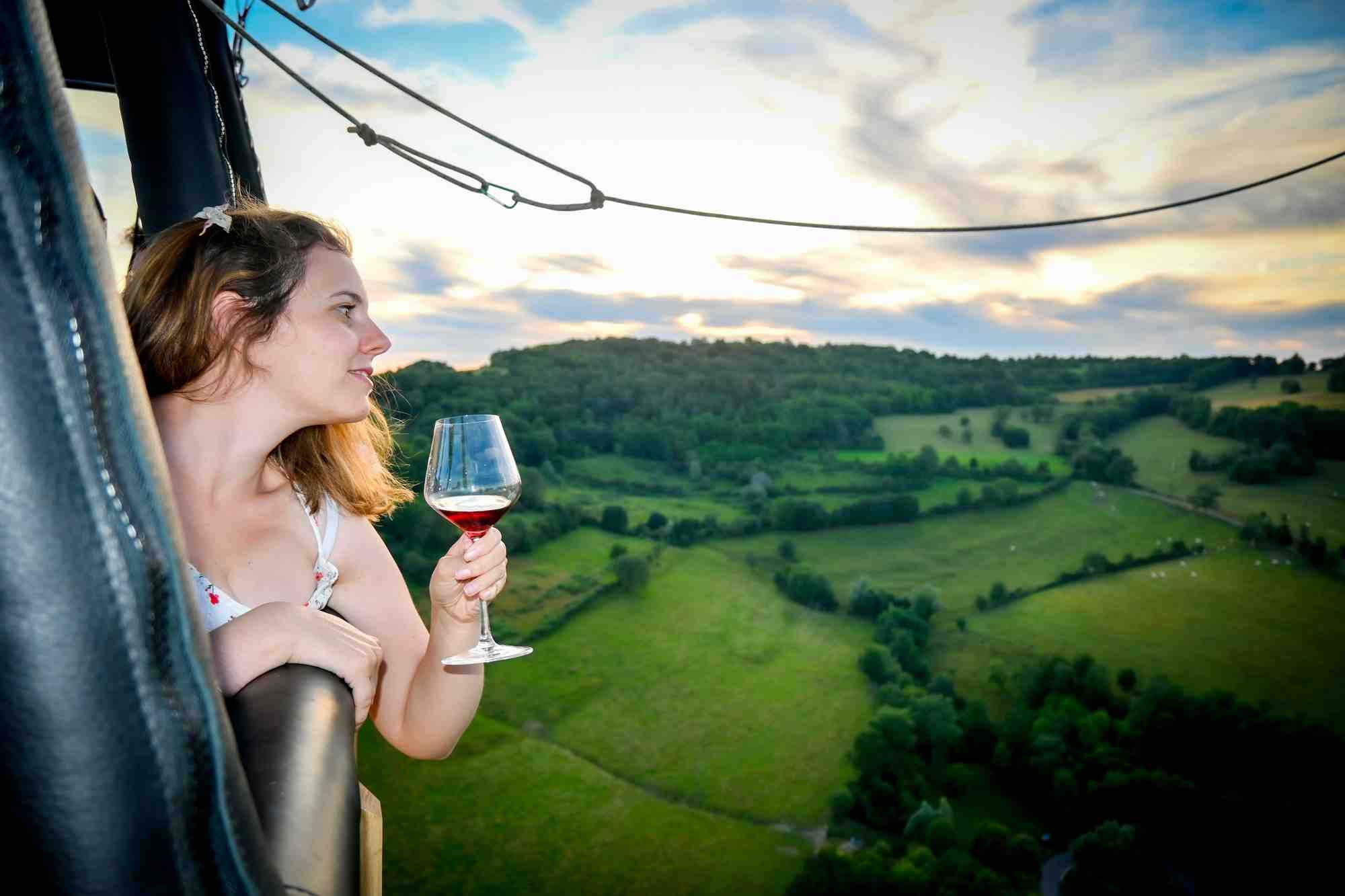 Une dégustation en montgolfière proposé par Sonia GUYON