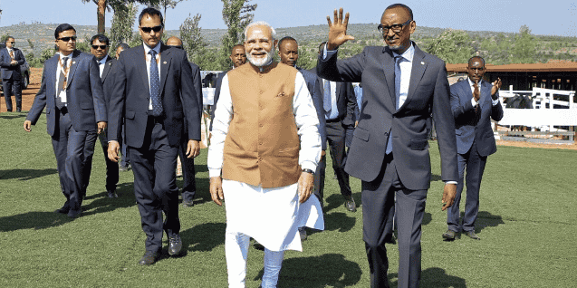 Narendra Modi Paul Kagame