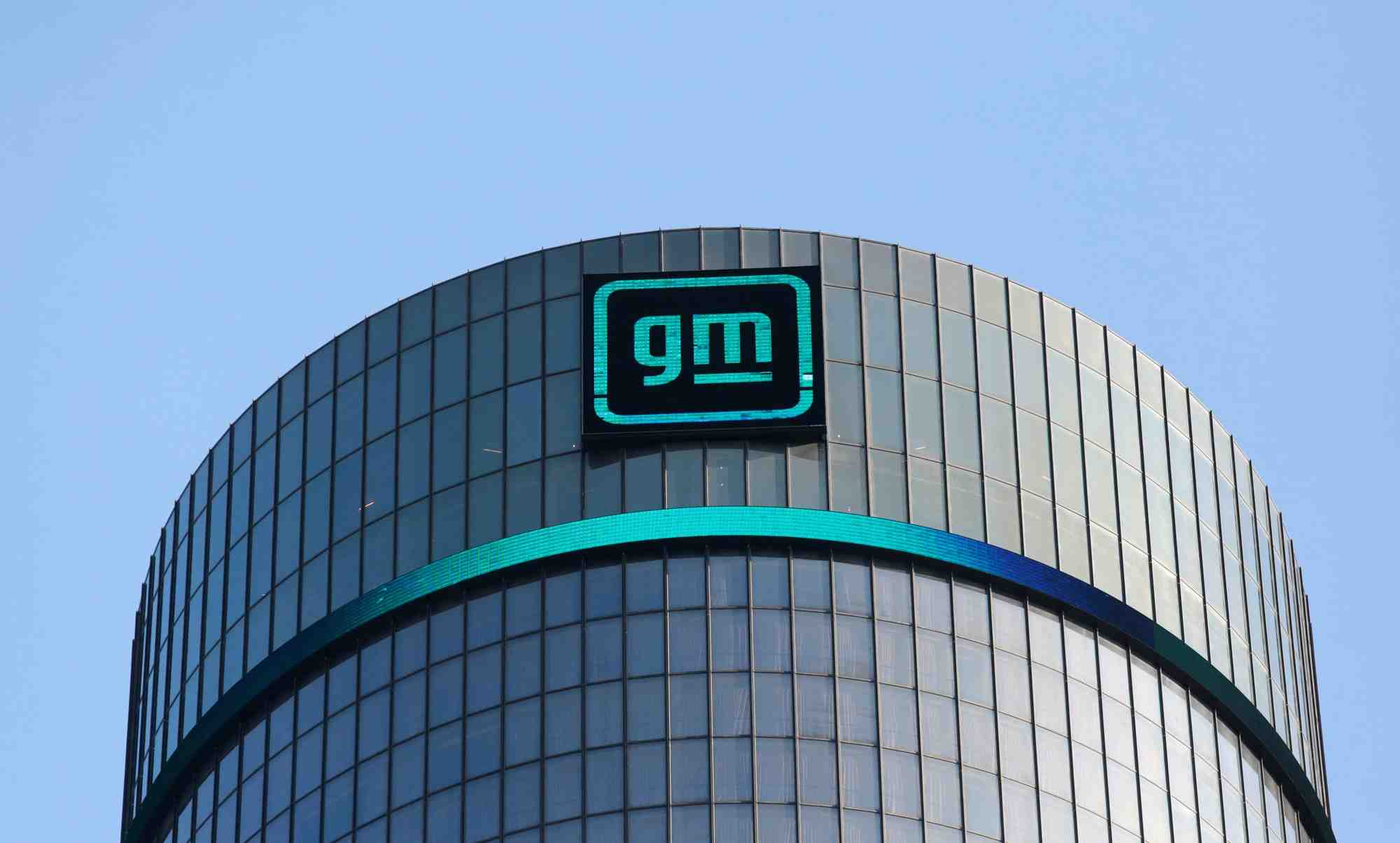 Le siege social de general motors a detroit, michigan, aux etats-unis