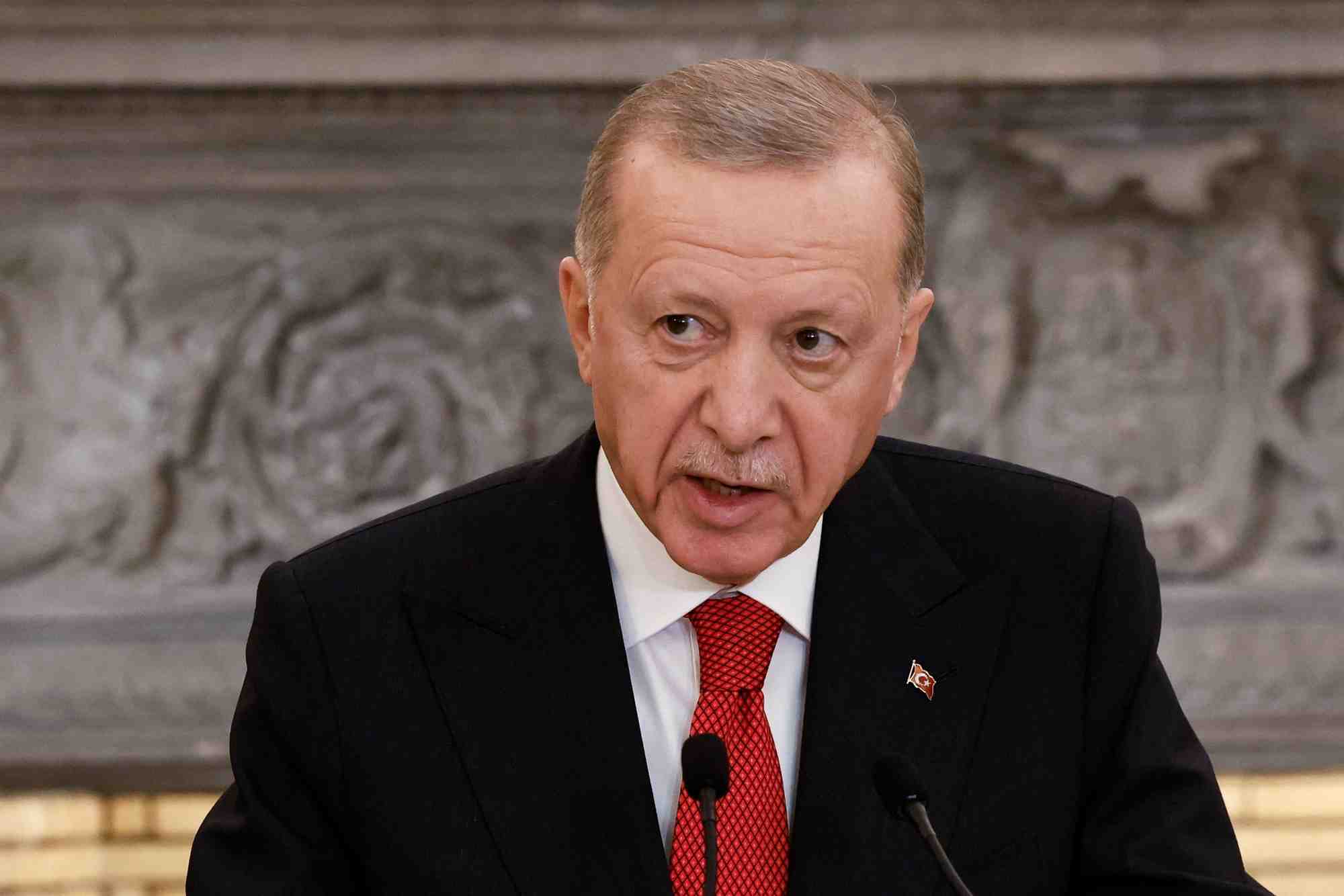 Le president turc recep tayyip erdogan