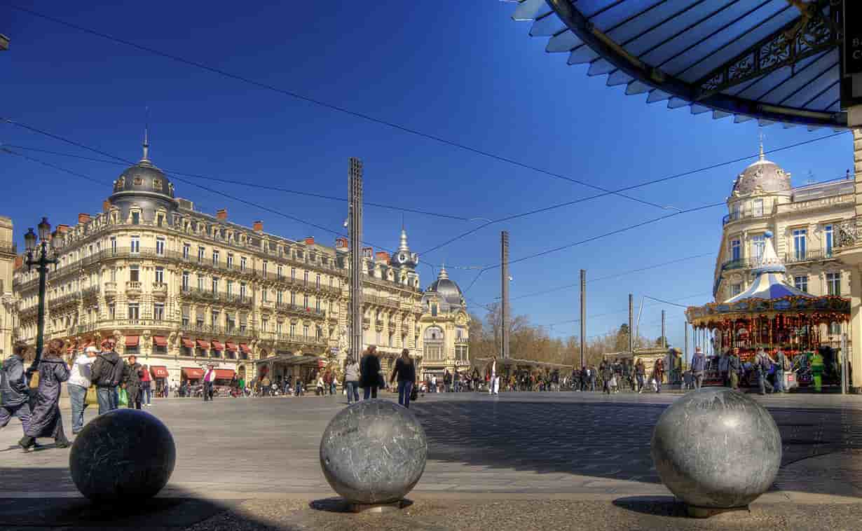 Montpellier, place de la Comédie.
