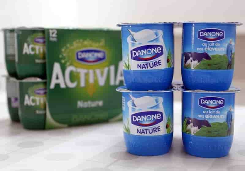 Danone et le cac 40 en hausse a la mi-seance