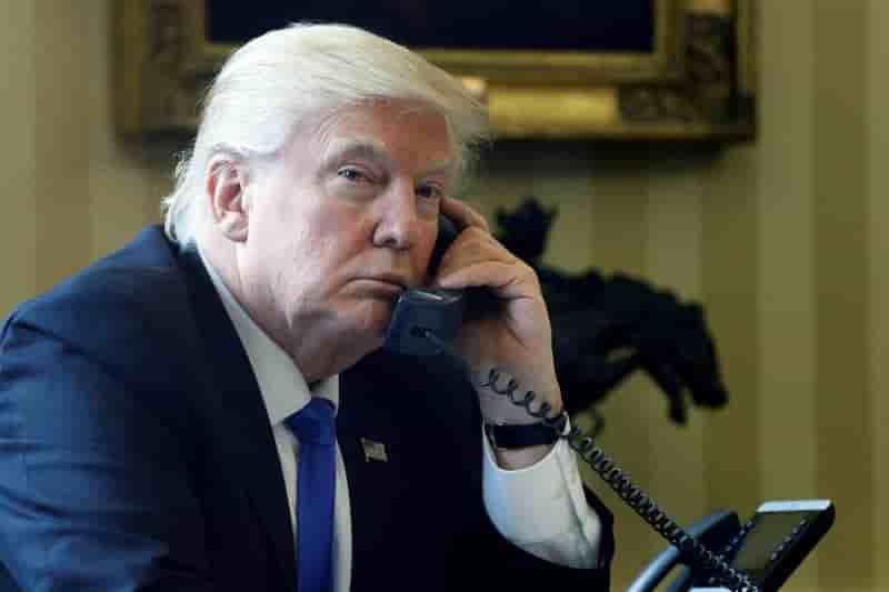 Trump et merkel au telephone