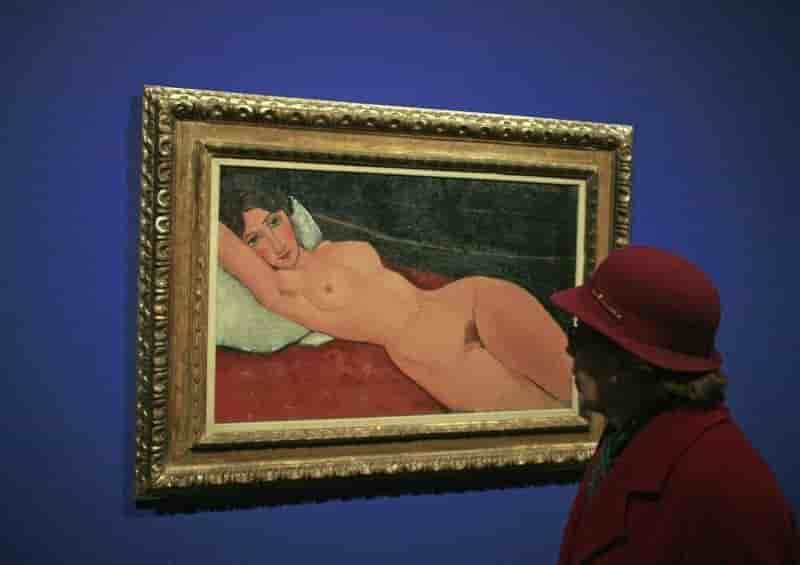 Le "nu couche" de modigliani adjuge 170 millions de dollars