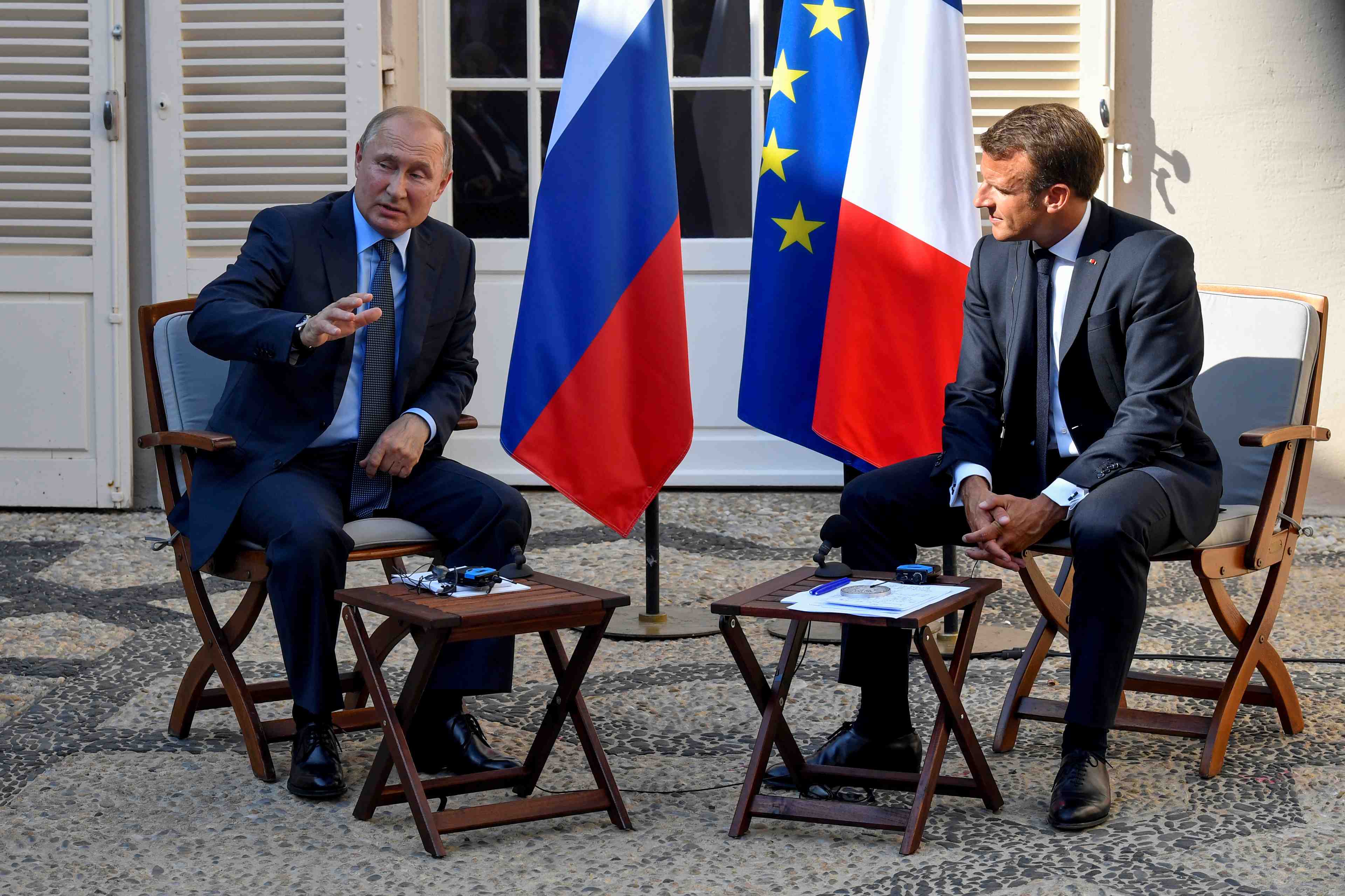Poutine et macron ont parle de l'ukraine et de la syrie