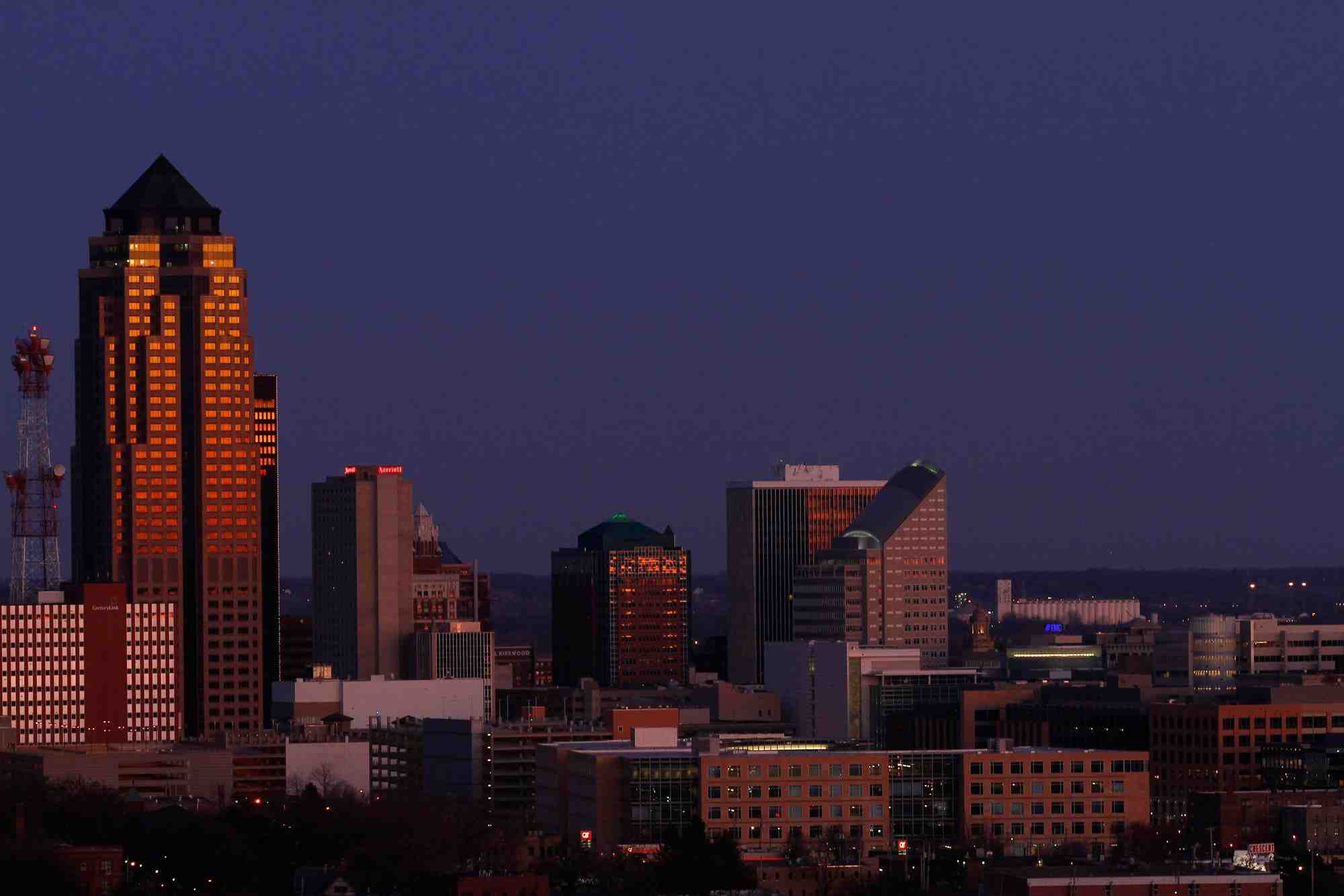 A des moines, dans l'iowa, aux etats-unis