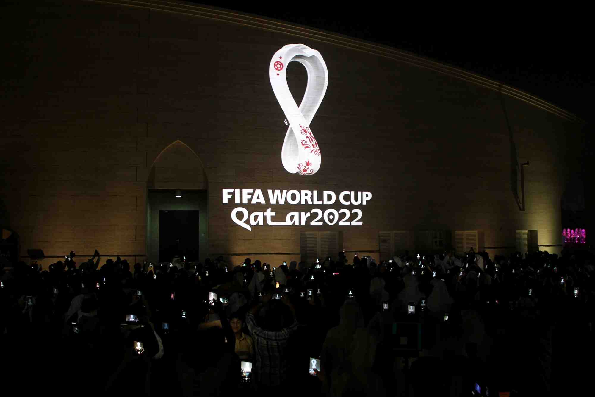 Le logo de la coupe du monde de foot a doha, au qatar