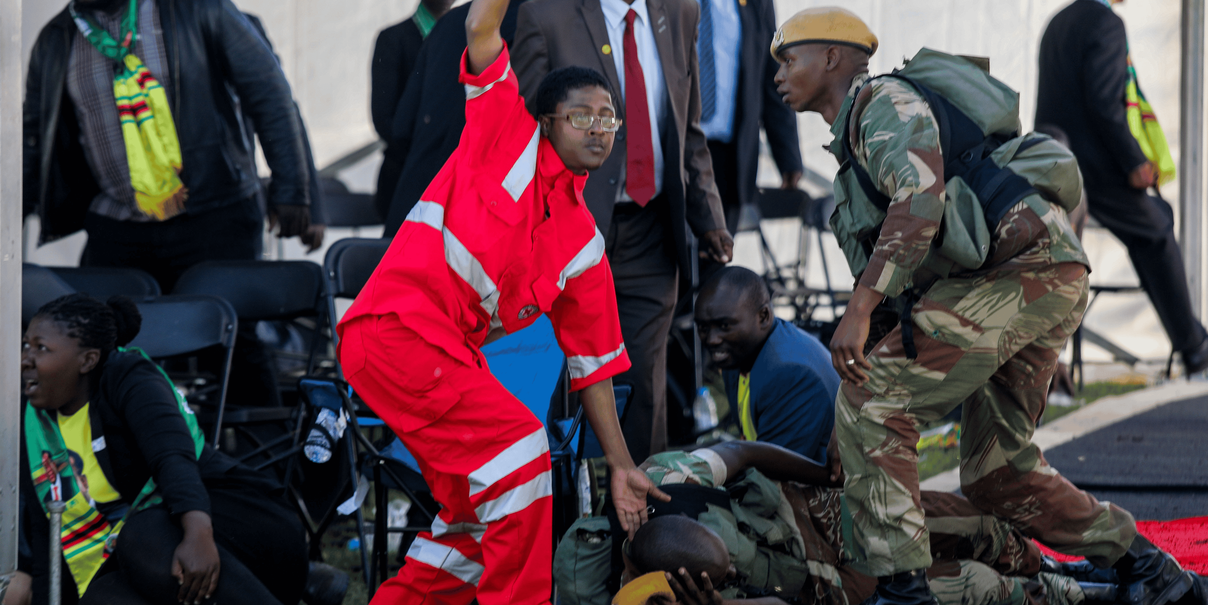 Zimbabwe explosion attenta sécurité médecins secours