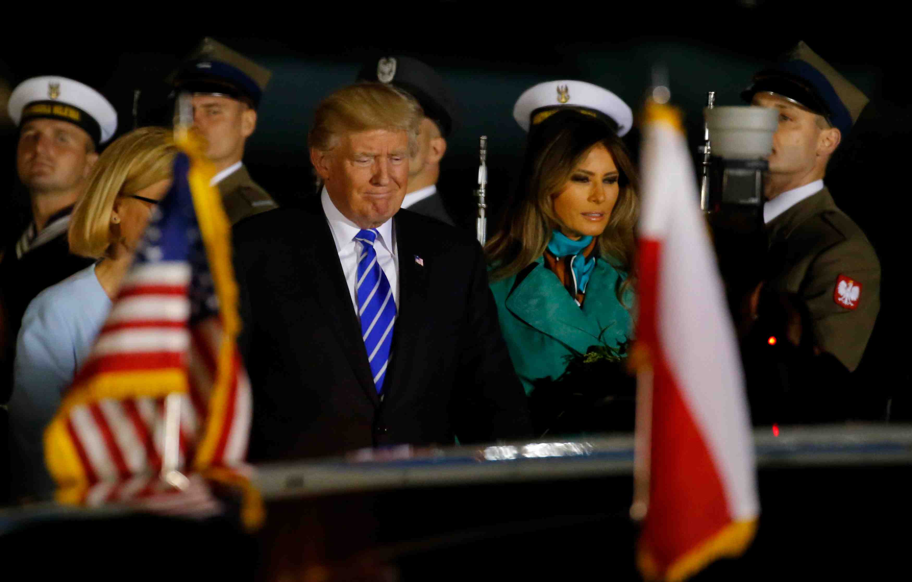 Trump a varsovie