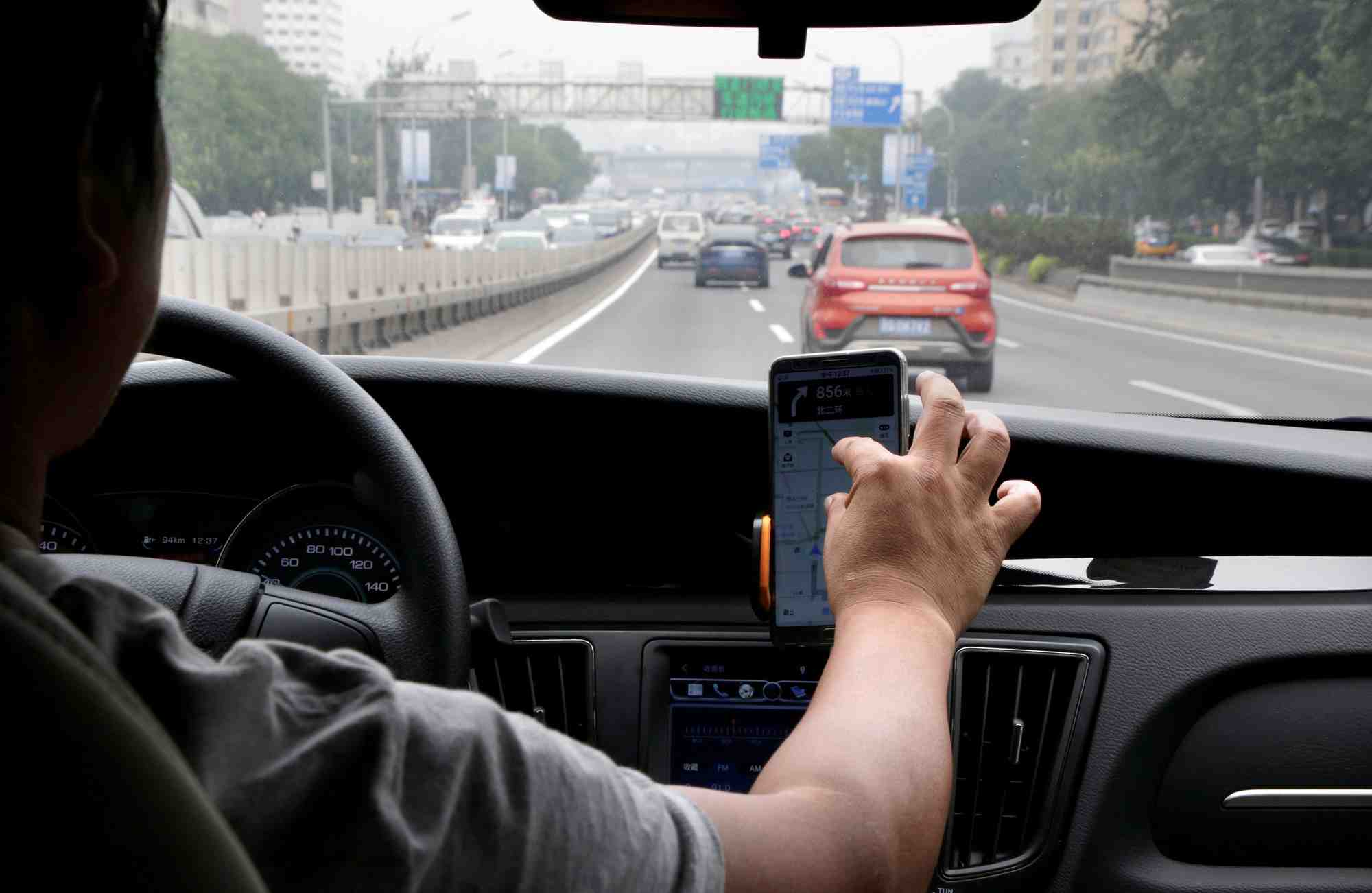 VTC, Didi Chuxing, taxi, driver, electric car, Pékin