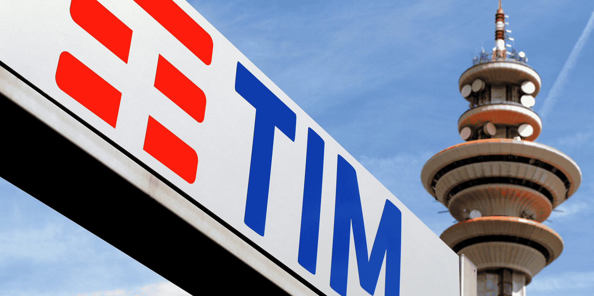 Le siege de telecom italia dans le quartier rozzano de milan