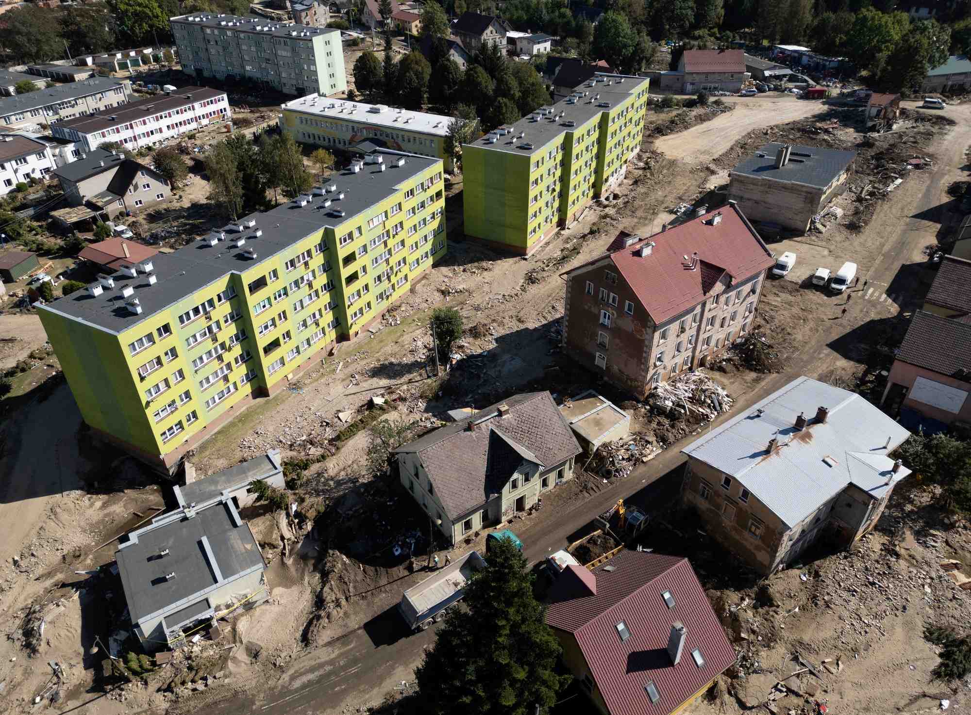 Consequences des inondations de la riviere morawka a stronie slaskie