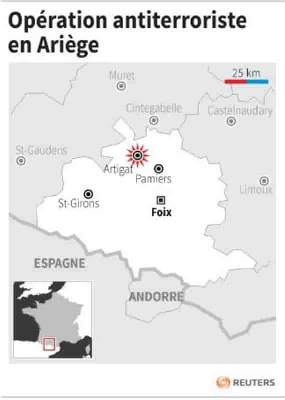 Operation antiterroriste en ariege