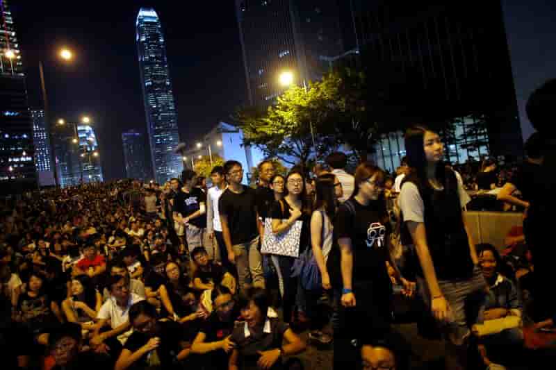 Des milliers de manifestants dans le centre de Hong Kong