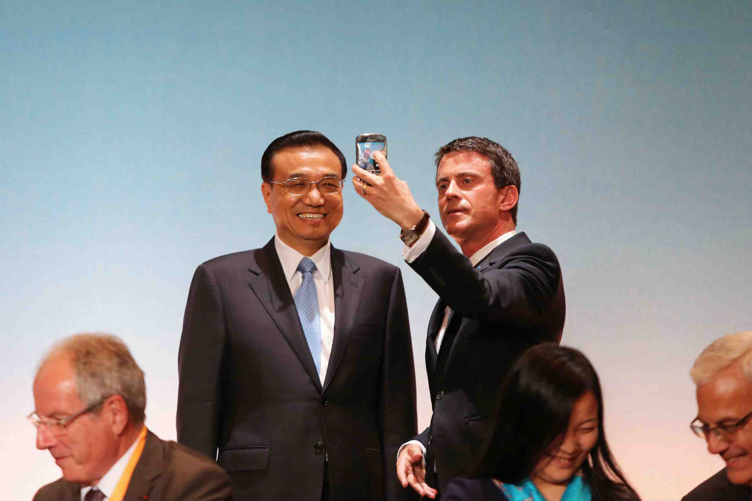 selfie valls / keqiang
