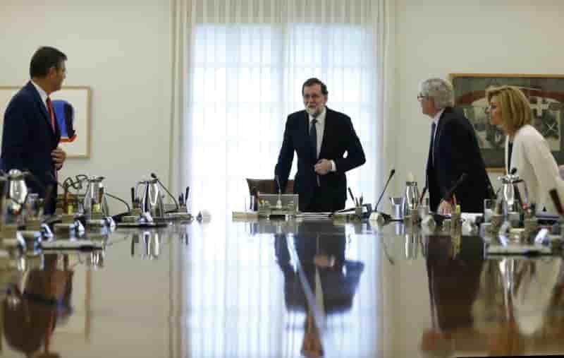 Conseil des ministres a madrid sur la mise sous tutelle de la catalogne