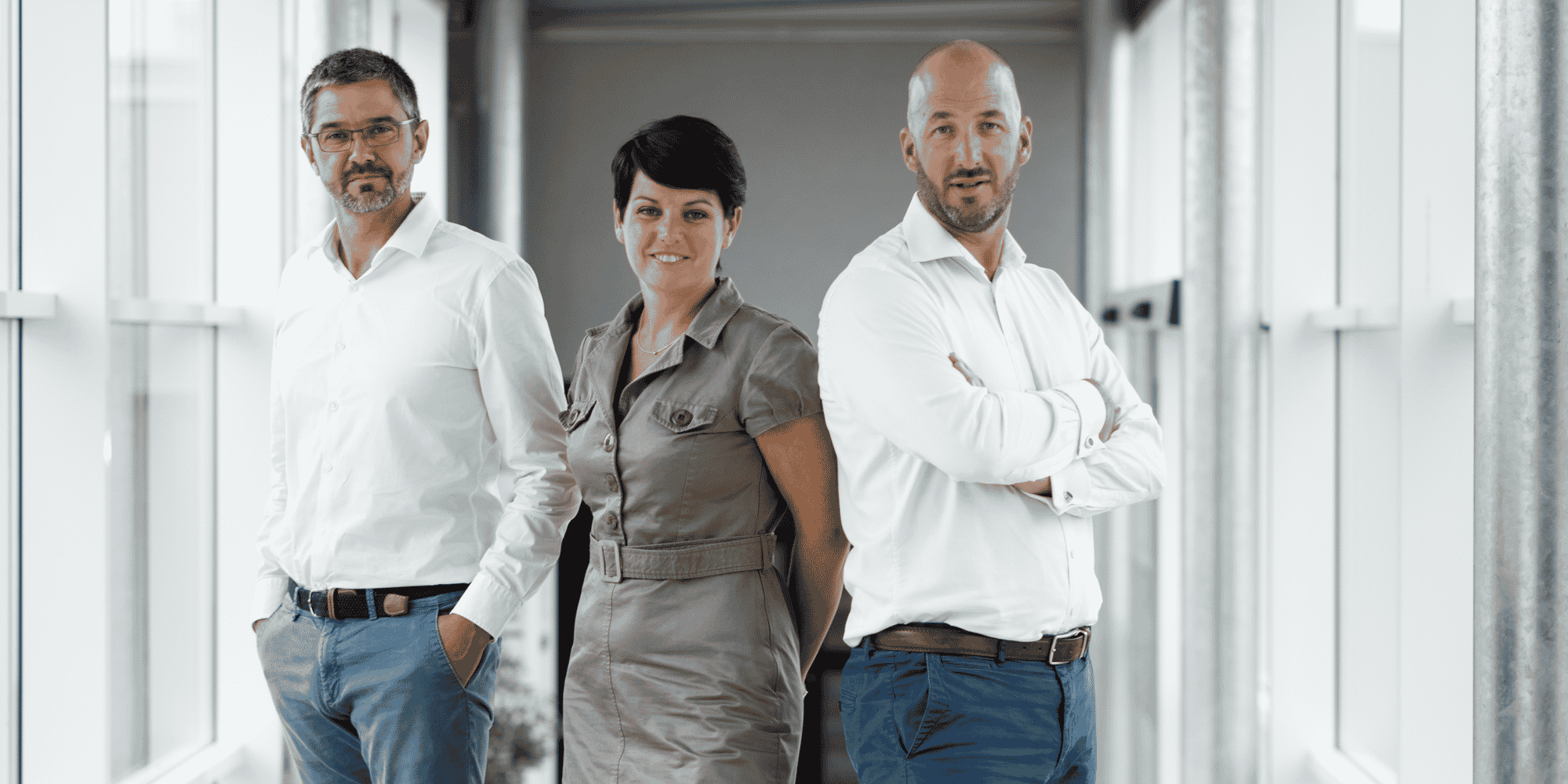 Anthony Bihan, Emmanuelle Legault, Jean-François Legault de Cadiou.