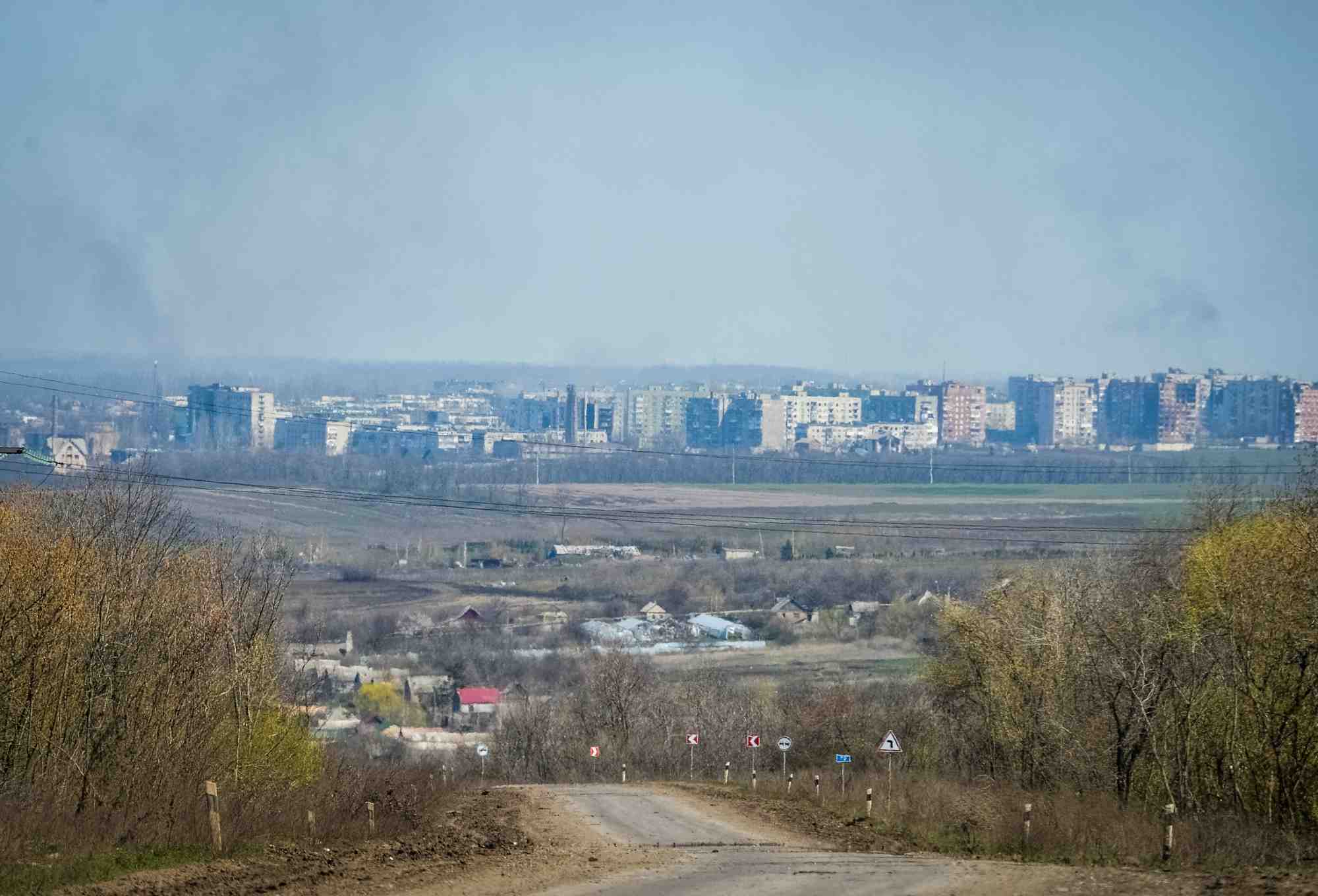 Ville de bakhmut, sur la ligne de front