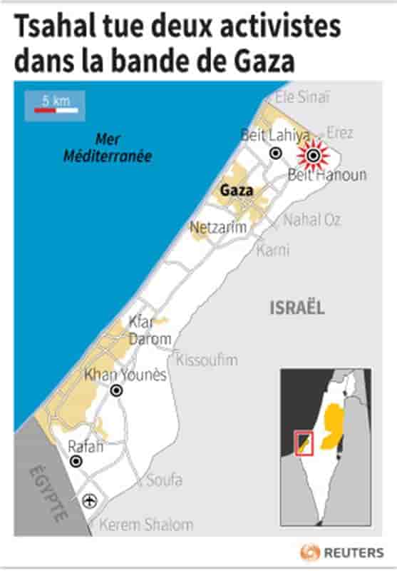 L'aviation israélienne tue deux activistes dans la bande de Gaza