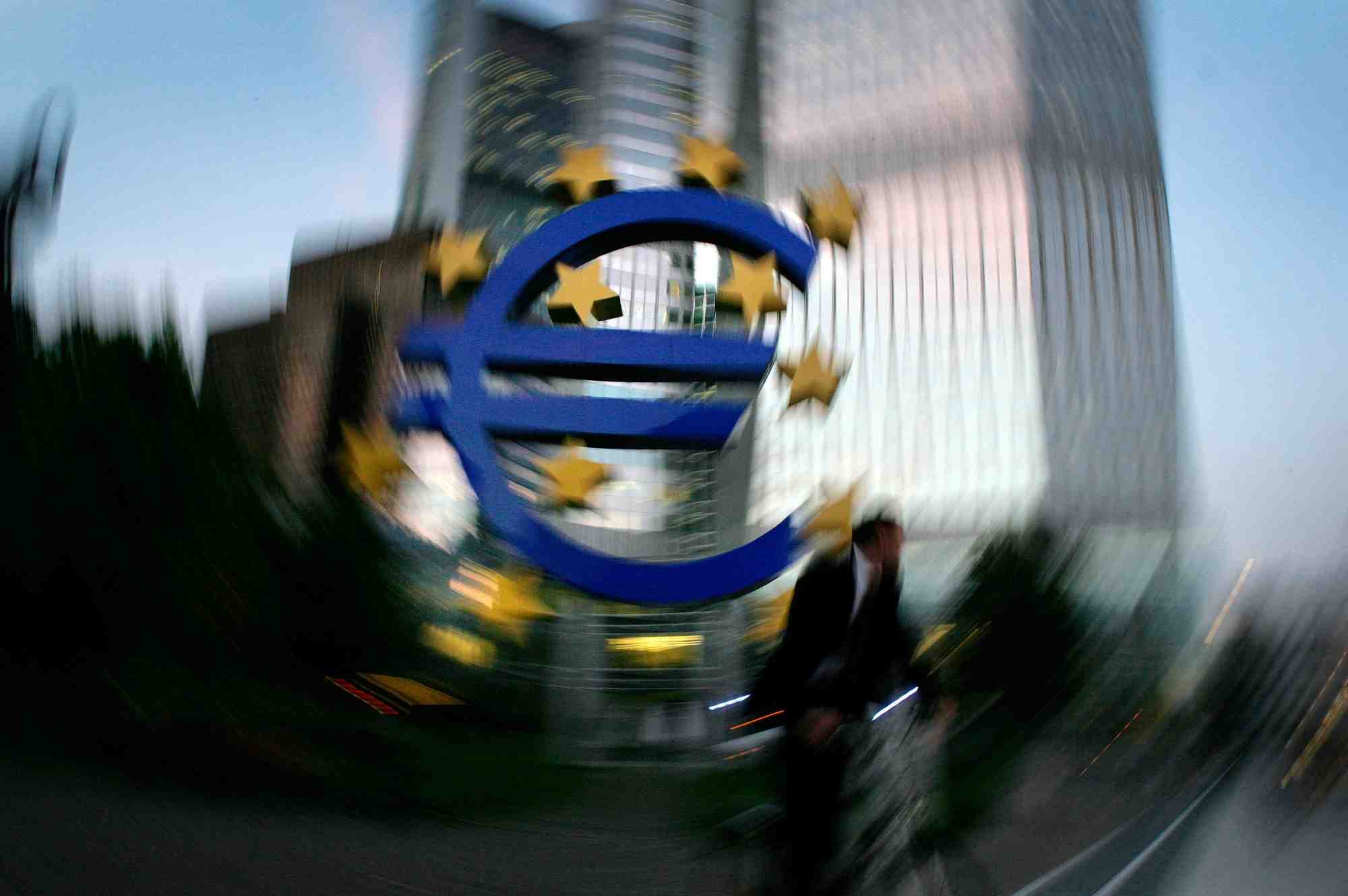 Le siege de la banque centrale europeenne a francfort