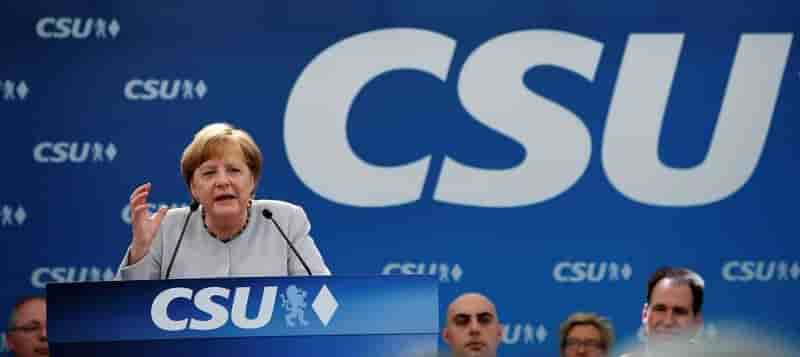 La cdu de merkel reste nettement en tete dans les sondages