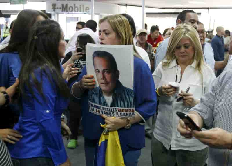 L"opposant rosales arrete au venezuela a son retour d'exil