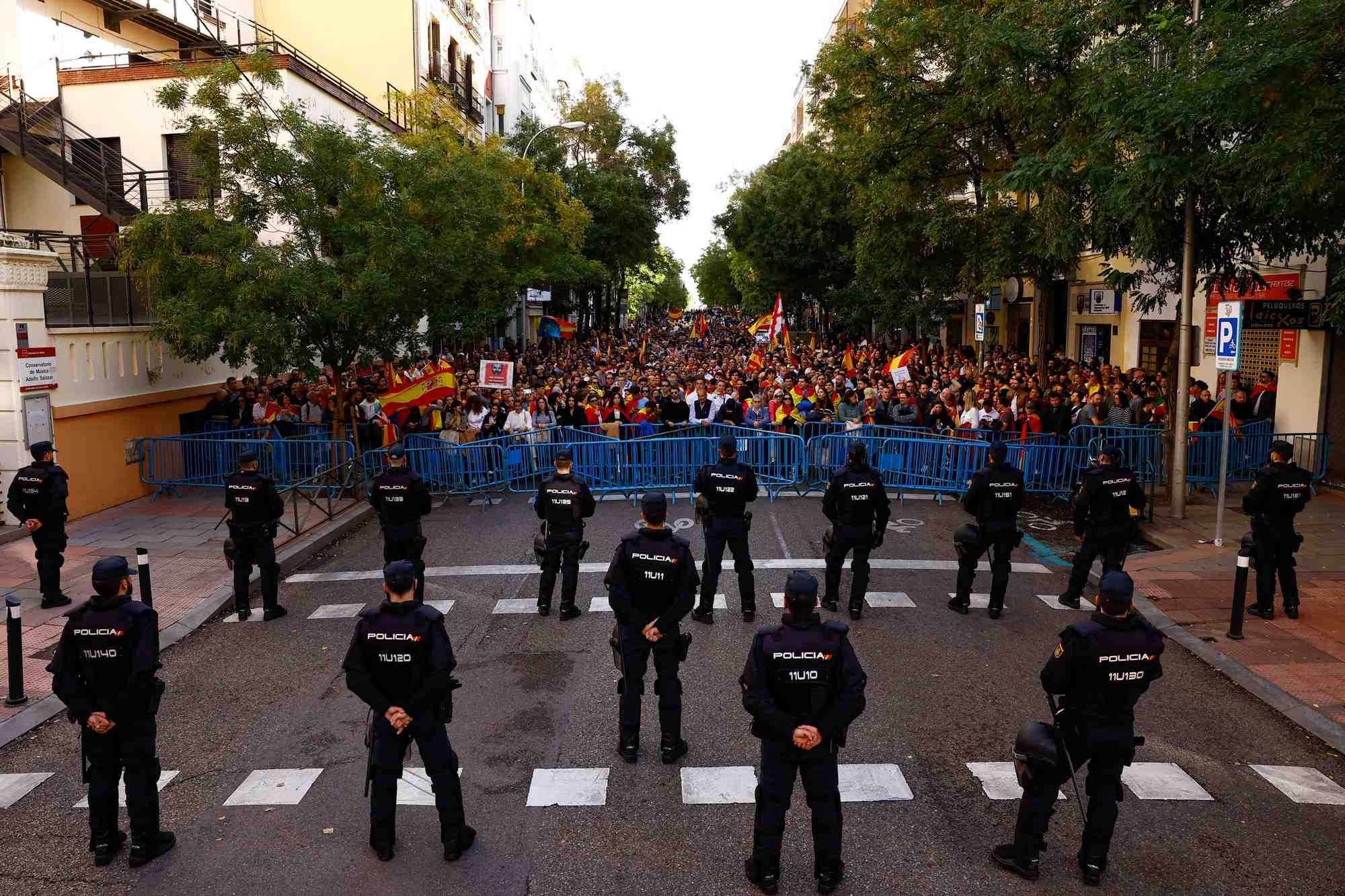 Manifestation a madrid contre le projet d'amnistie catalane