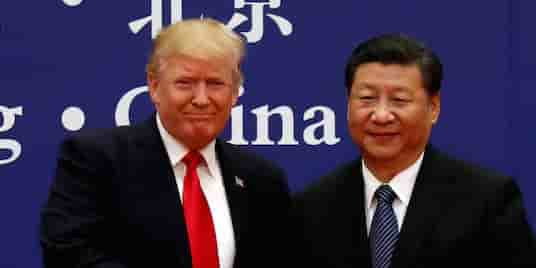 Le président américain élu Donald Trump et son homologue chinois Xi Jinping.
