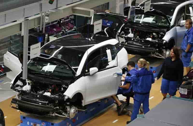 La production allemande repart a la hausse en avril