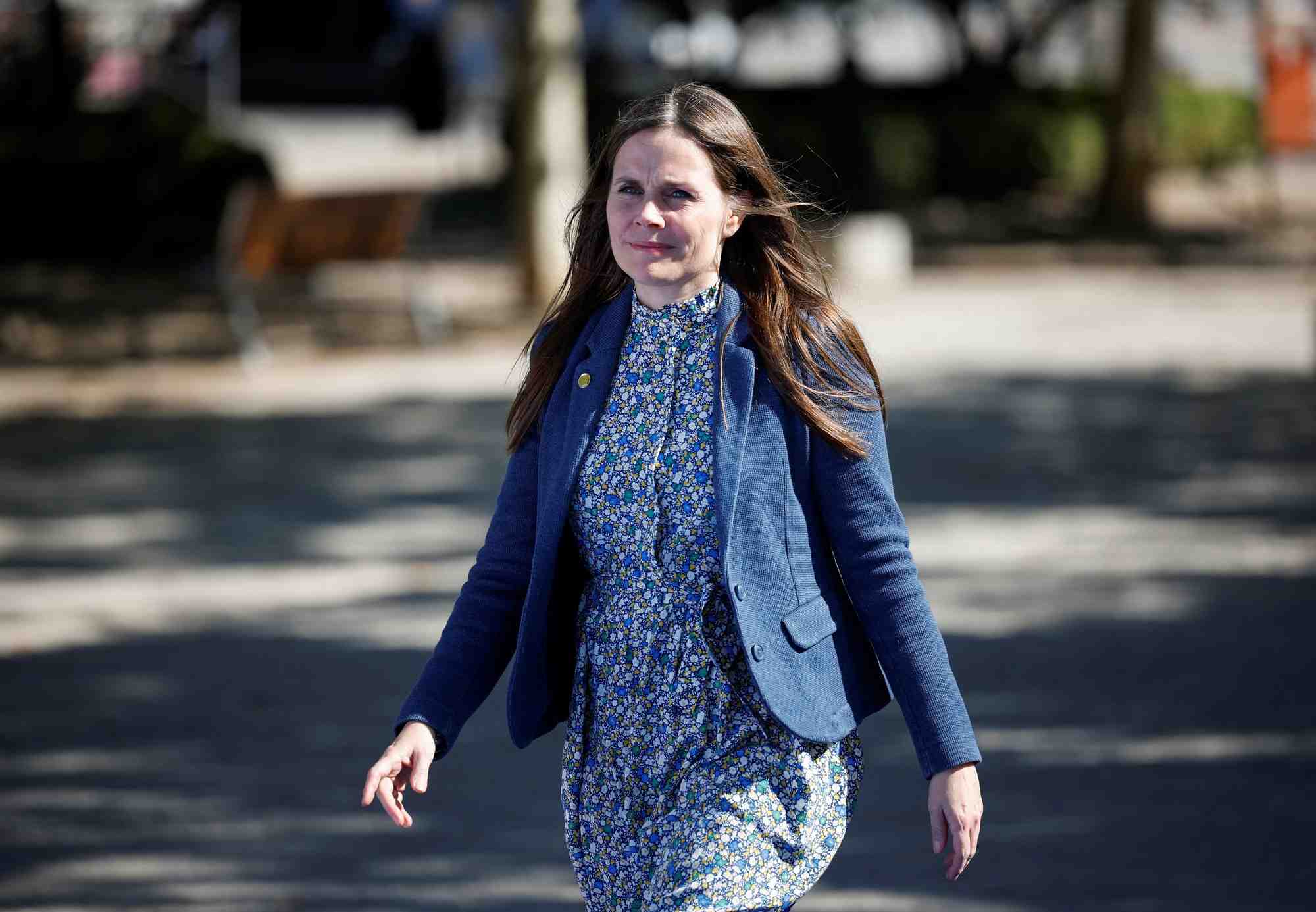 La premiere ministre islandaise katrin jakobsdottir, lors du sommet de la communaute politique europeenne a grenade
