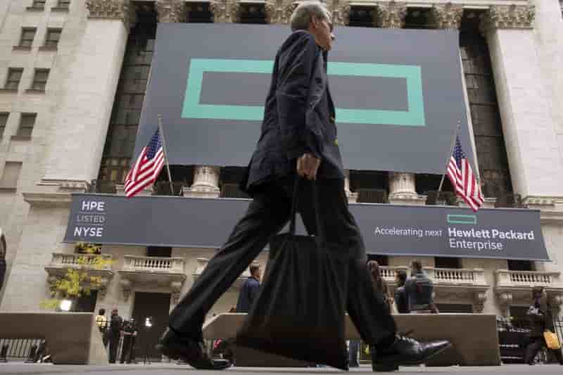 Hpe publie un benefice meilleur que prevu au 2e trimestre