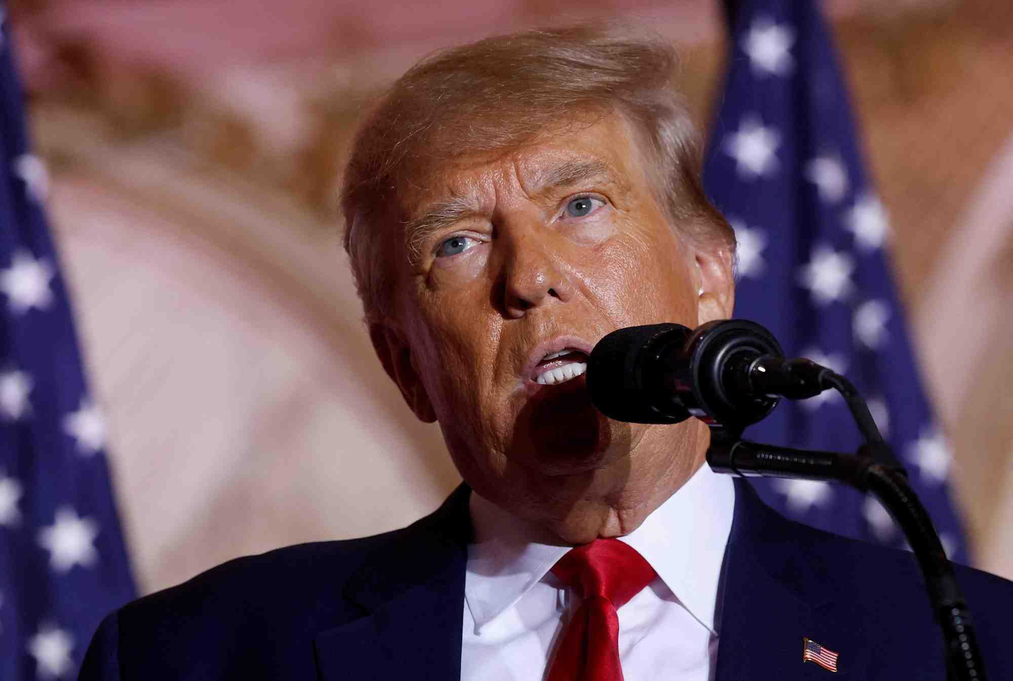 Photo de l'ancien president americain, donald trump
