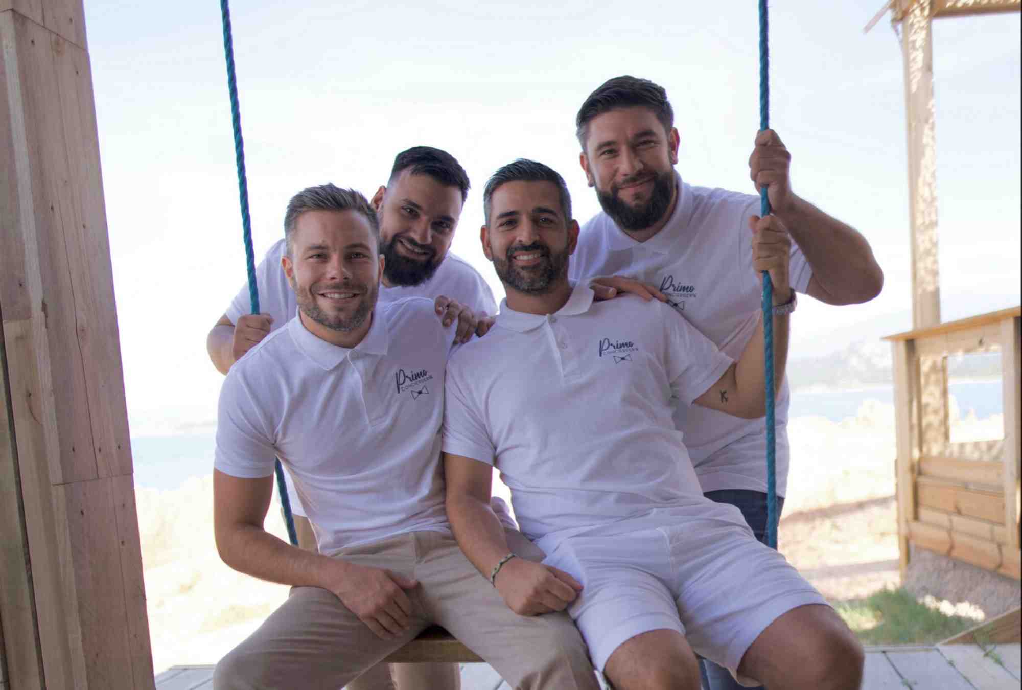 Les quatre associés de gauche à droite : Mathieu Morel, Bruno Gomes, Jimmy Garcia et Jimmy Januaro.