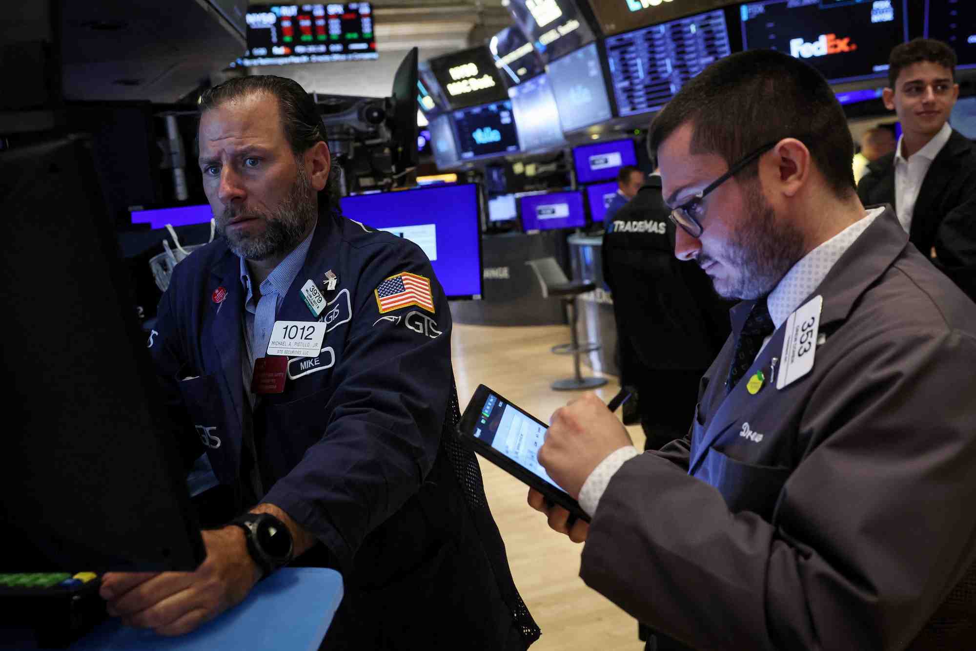 Traders a la bourse de new york (nyse)