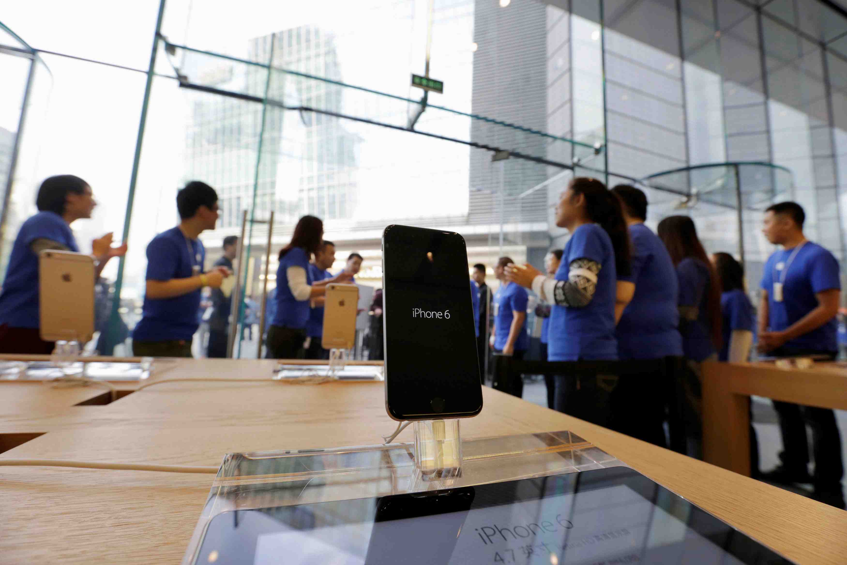 Net repli d'apple en bourse