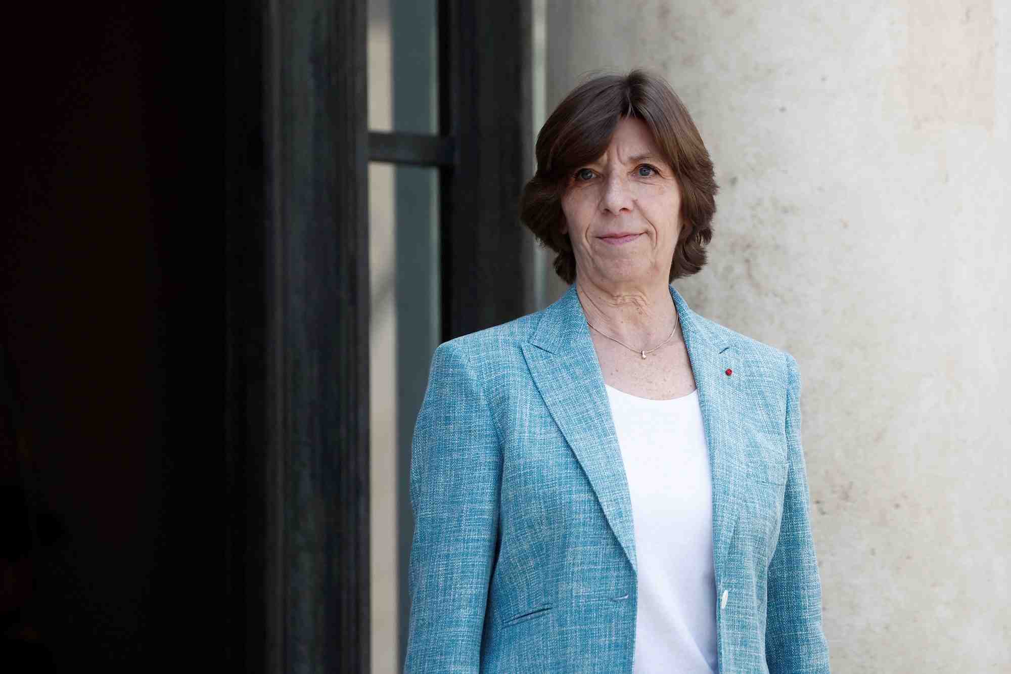 La ministre francaise des affaires etrangeres catherine colonna