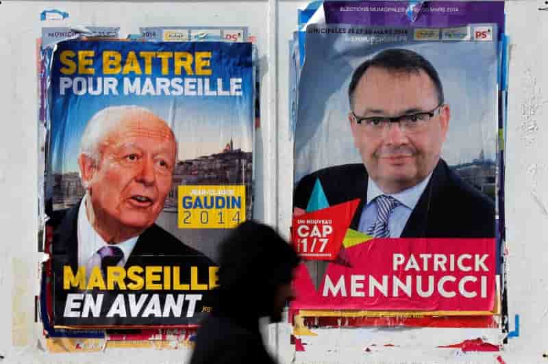 Gaudin en tête à Marseille, PS et FN au coude à coude