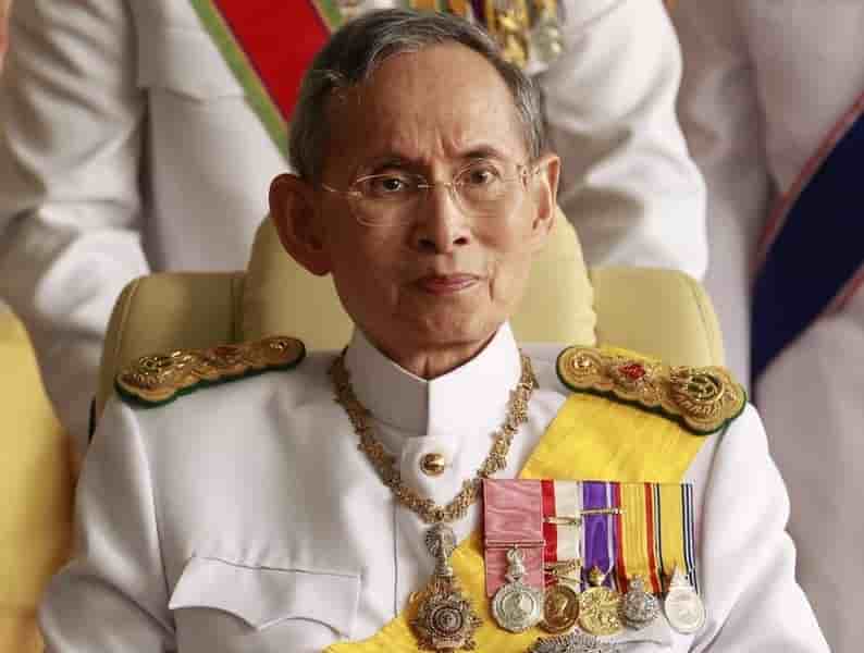 La condition du roi de thailande instable