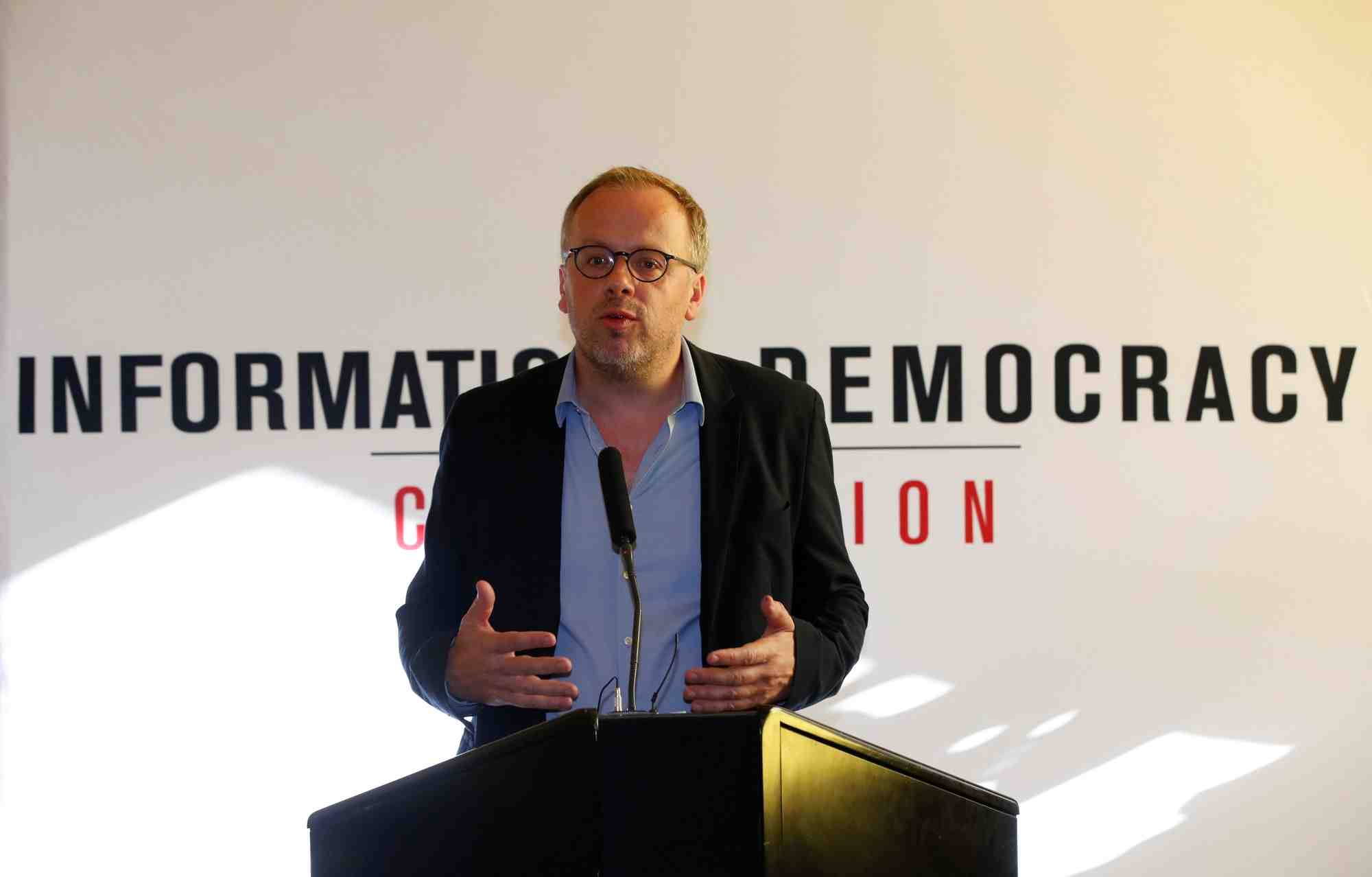 L'ancien secretaire general de reporters sans frontieres, christophe deloire
