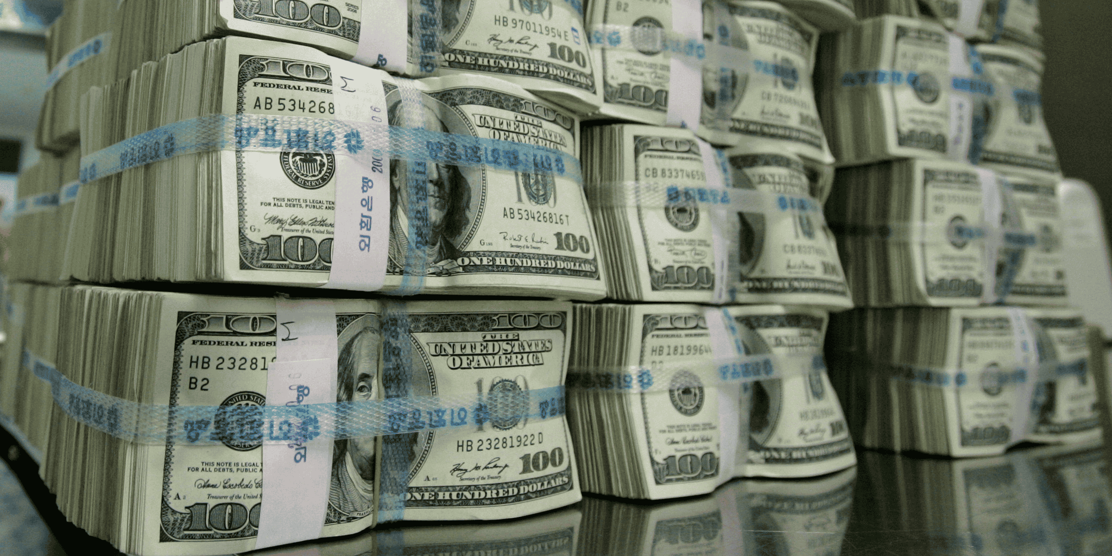 Dollar, billets, Etats-Unis, monnaie, Corée du Sud, Asie,