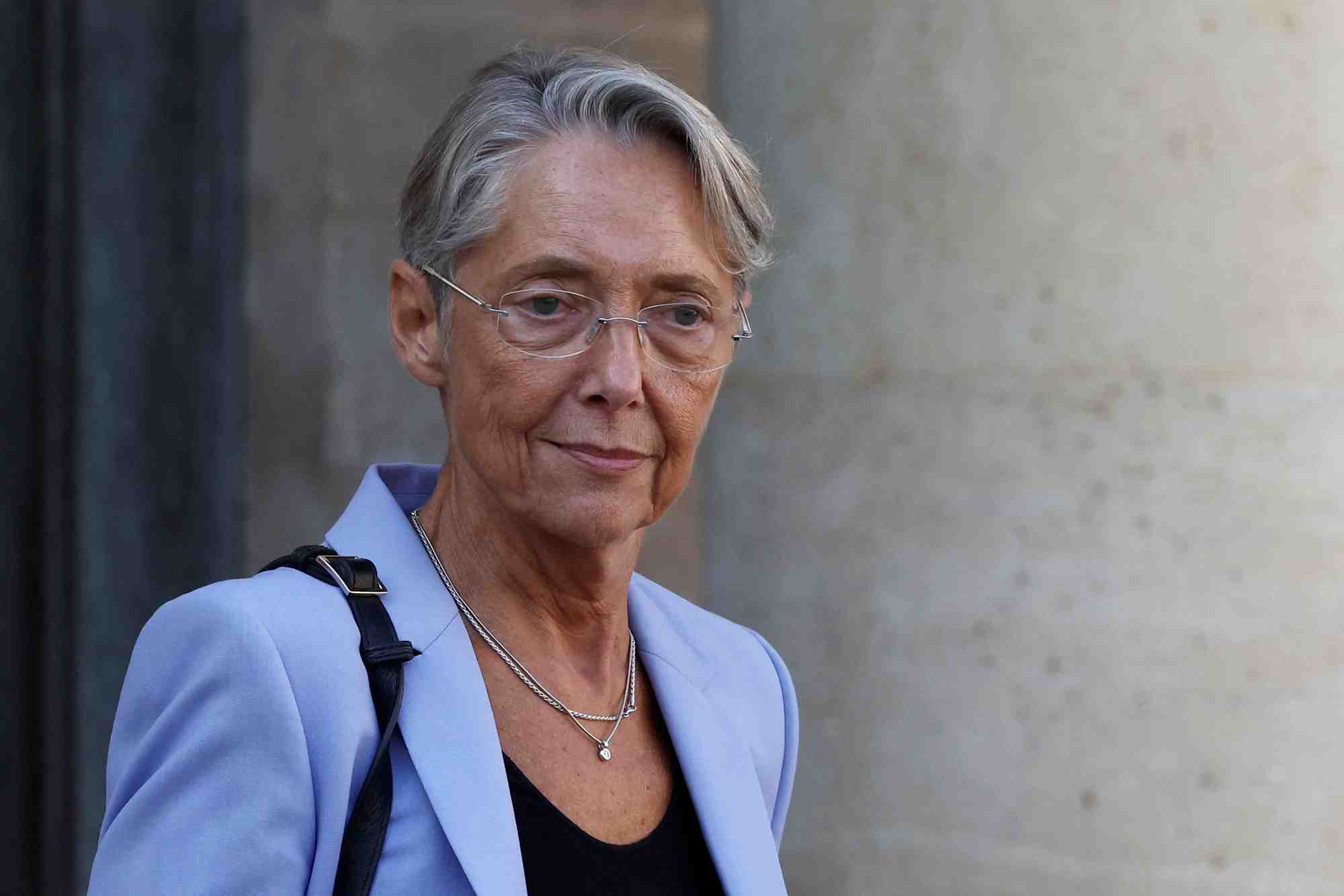 La premiere ministre francaise elisabeth borne au palais de l'elysee, a paris